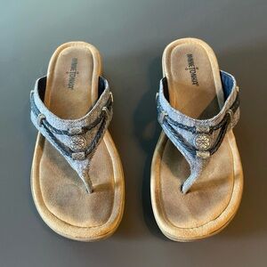 Minnetonka Denim Blue Sandals